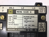 Square D 8536 SB02 Starter NEMA Size 0 3 PH