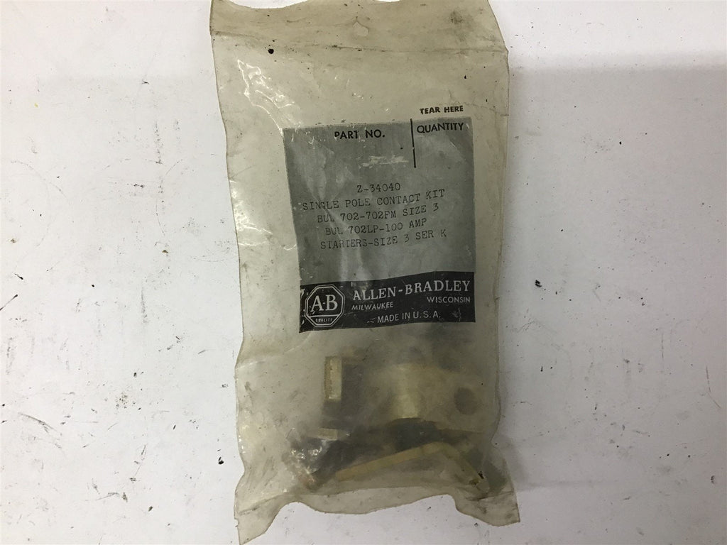 Allen-Bradley Z-34040 Contact Kit 1 Pole