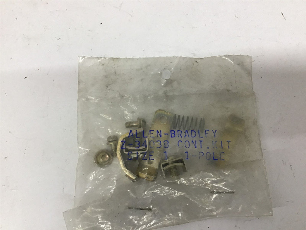 Allen-Bradley Z-340038 Contact Kit Size 1 Pole 1