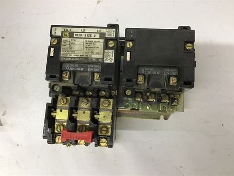 Square D Class 8736 Type S804 Form S Ser. A Motor Starter NEMA Size 0