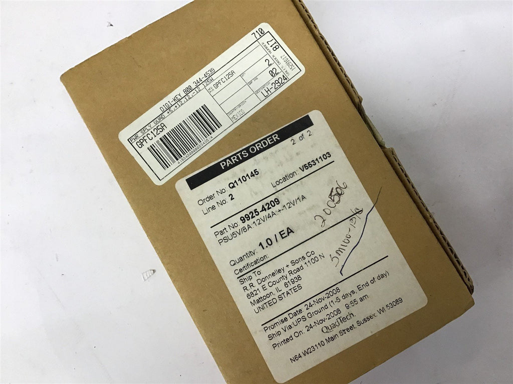 Condor GPFC125A DC Power Supply 240 Volts 2.5 amp