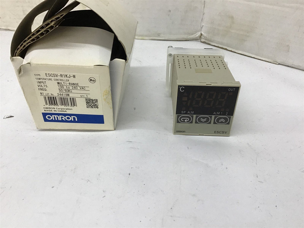 Omron E5CSV-R1KJ-W Temperature Controller 100-240 Vac
