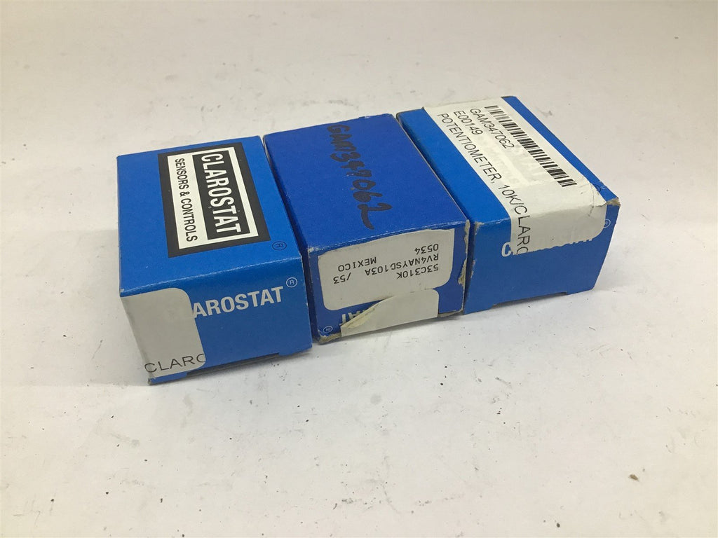 Clarostat RV4NAYSD Potentiometer Lot Of 3