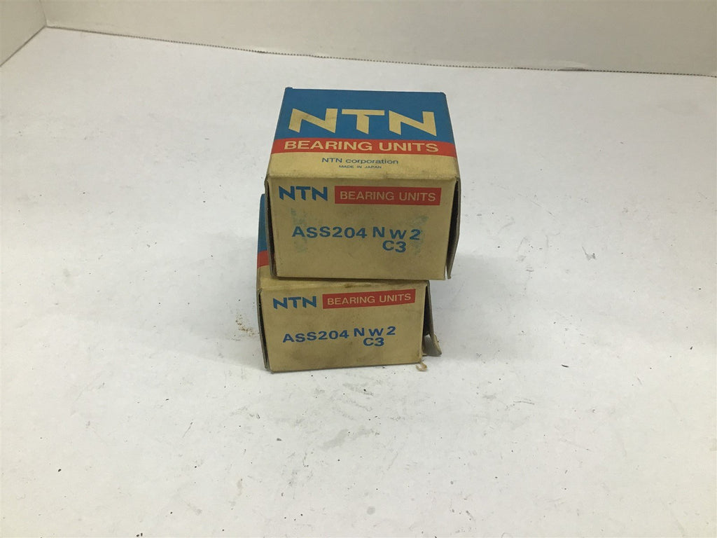 NTN ASS204 NW2 C3 Bearing Lot of 2
