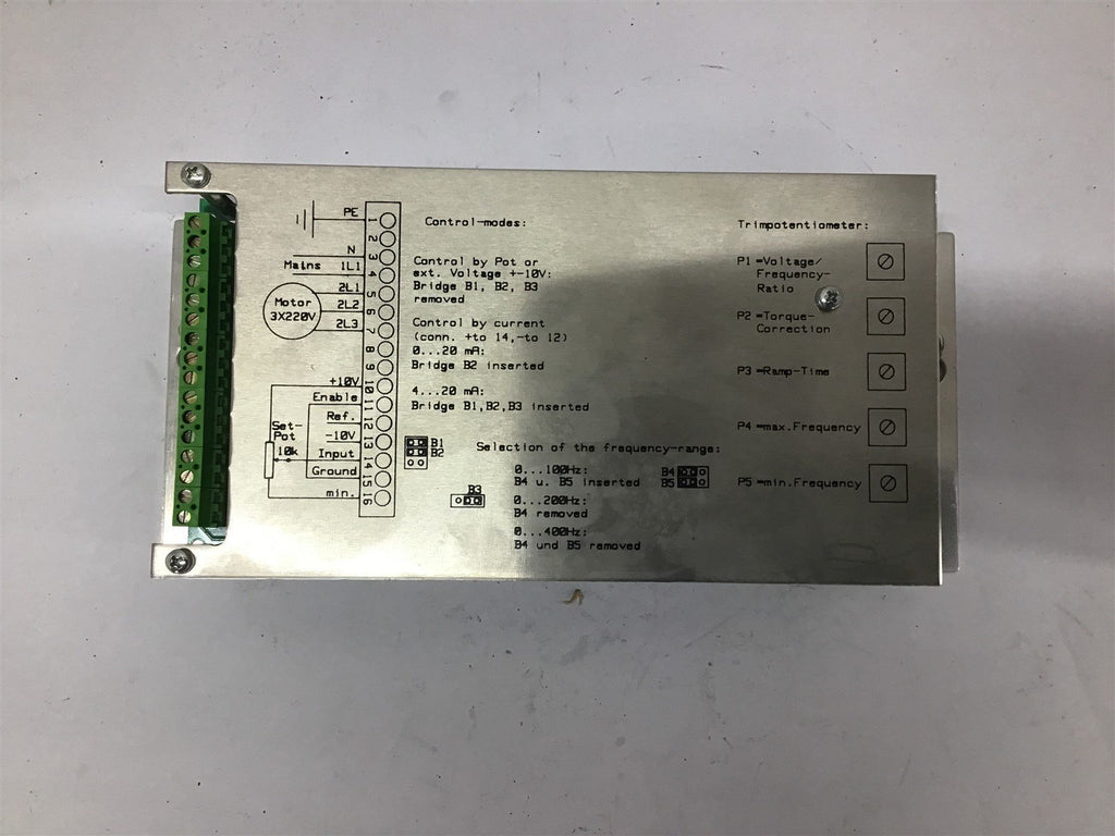 Frequenzumrichter TFR 600S Frequency Converter 230/115 VAC