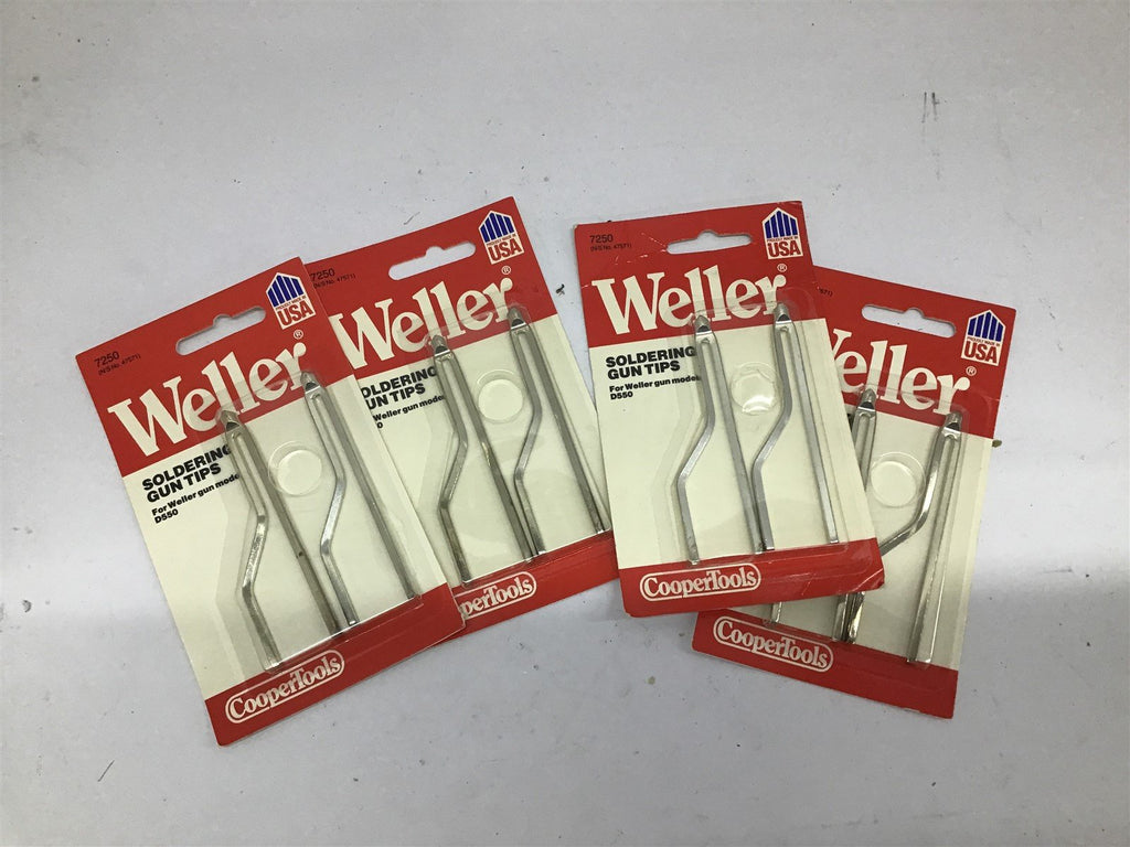 Weller 7250 Soldering Gun Tips for Gun Module D550 Lot Of 4 BME