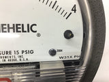 Dwyer 2004 W31X PH Megnehelic Water Gauge 0-4" 15 PSIG W/ Mounted Feet