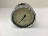 Wika Oil Filled Pressure Gauge 4" OD 100 Bar 1400 PSI