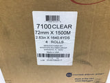 Intertape 7100 Clear 72 mm by 1500 M 4 Rolls