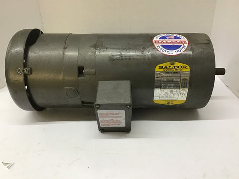 Baldor VBM3558 AC Motor 2HP 208-230/460V 1725RPM 4P 56C 3PH 60Hz W/ Brake