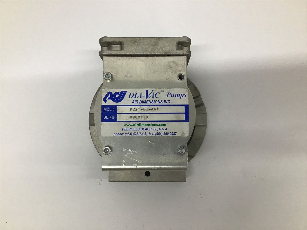 Dia-Vac Pumps R221-BT-AA1