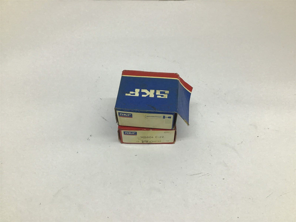 SKF 305804 C-2Z Double Row Ball Bearing Lot Of 2
