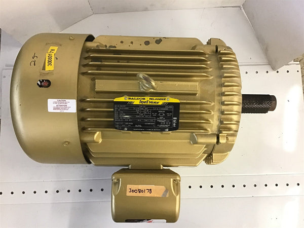 Baldor EM4103T 25 Hp AC Motor 230/460 Volts 1800 Rpm 4P 284T Frame Tef ...