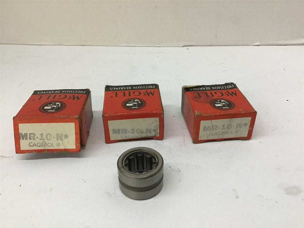 Mcgill MR-10-N Needle Roller Bearing Lot Of 3