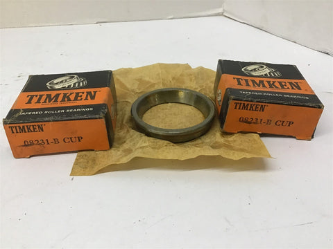 Timken 08231-B CUP Tapered Roller Bearing Lot Of 2