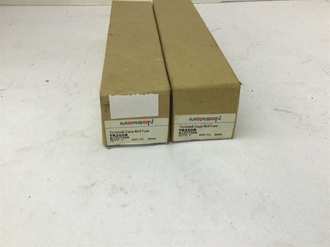 Mersen TR200R Tri-Onic Class RK5 Fuse 250 VAC 200 A Lot Of 2