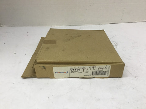 Mersen OT100 One-Time Fuse 250 V 100 A Lot Of 5