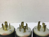 Hubbell HBL2731 Twist-Lock Plug 30 A 480 VAC Lot Of 3
