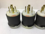 Hubbell HBL2731 Twist-Lock Plug 30 A 480 VAC Lot Of 4