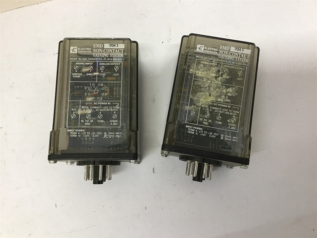 Electro EMD 2043 8 Pin Relay 12 Vdc Lot Of 2