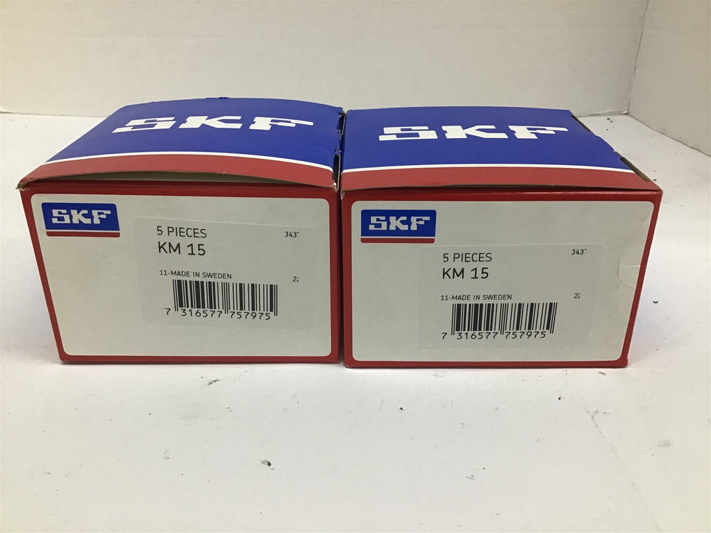 SKF KM 15 Bearing Locknut Lot Of 2 Boxes