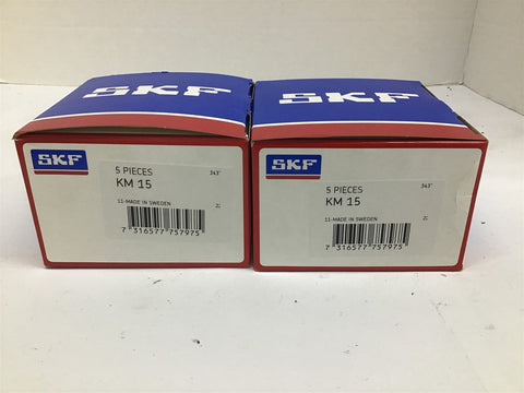 SKF KM 15 Bearing Locknut Lot Of 2 Boxes