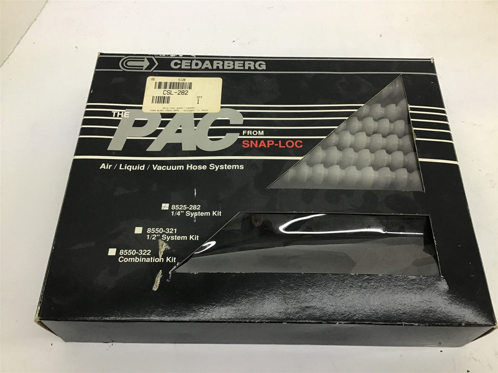 Cedarberg 8525-282 The PAC from Snap-Loc 1/4" Air/Liquid/Vacuum Hose System