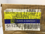 Sqaure D LD690L 6" x 6" Wire Way 90D Elbow