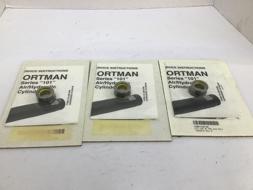 Ortman RG001530160 Series 101 Air/Hydraulic Cylinder Kit Lot Of 3
