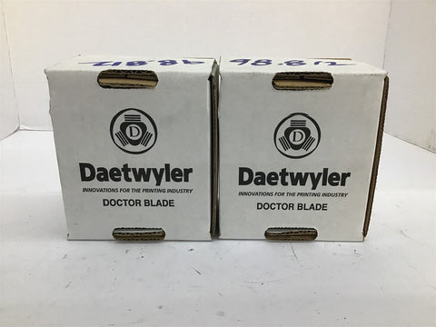 Daetwyler Doctor Blade Lot Of 2 * ITS A WHOLE PIECE LENGTH 8'2" WIDTH 2-1/2"