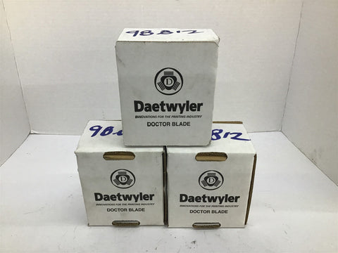 Daetwyler Doctor Blade Lot Of 3 ITS A WHOLE PIECE LENGTH 8'2"--WIDTH 2-1/2"