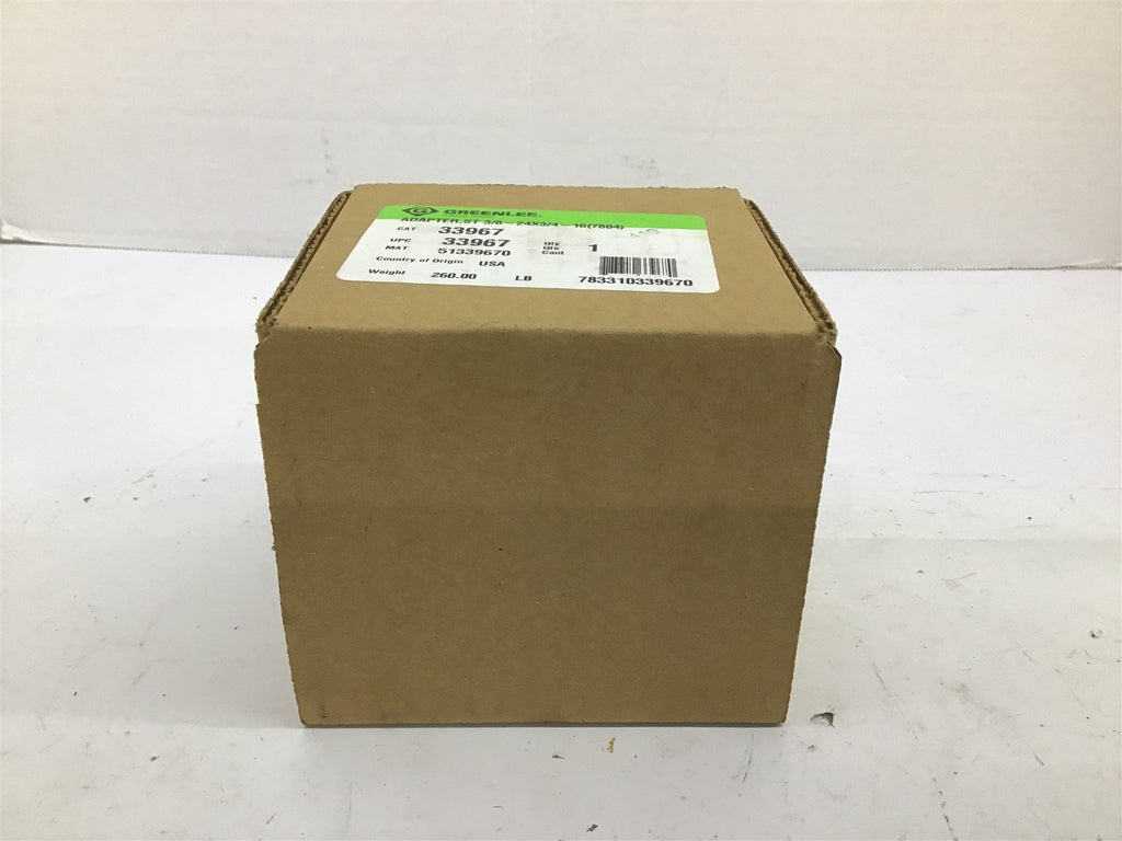 Greenlee 33967 Hydraulic Adapter ST 3/8