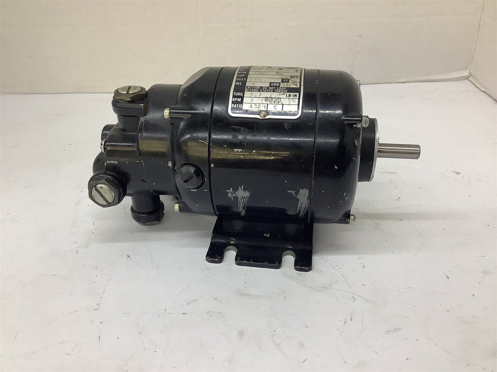Bodine Electric Company NSH-12R DC Gearmotor 1/50 HP 115V 1725 RPM 0.33 Amp