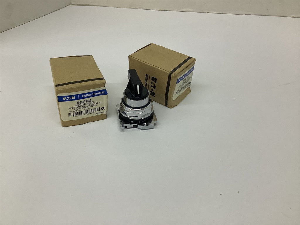 Eaton 10250T3043 Selector Switch 3-Position Lot Of 2