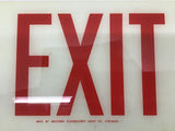 Western Fluorescent Light Co Exit Sign 12" Length x 8" Width