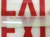 Western Fluorescent Light Co. Exit Sign Lot Of 3