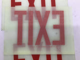 Western Fluorescent Light Co. Exit Sign Lot Of 3