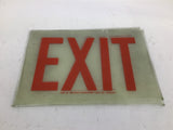 Western Fluorescent Light Co Exit Sign 12" Length x 8-1/2" Width Lot Of 2