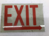 Western Fluorescent Light Co. Exit Sign 12" Length x 8-1/2" Width