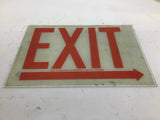 Western Fluorescent Light Co. Exit Sign 12" Length x 8-1/2" Width