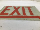 Western Fluorescent Light Co. Exit Sign 12" Length x 8-1/2" Width