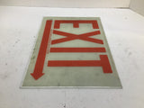 Western Fluorescent Light Co. Exit Sign 12" Length x 8-1/2" Width