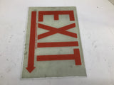 Western Fluorescent Light Co. Exit Sign 12" Length x 8-1/2" Width