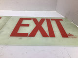 Star Bright Chicago Exit Sign 12" L x 8-1/2" W Lot Of 2