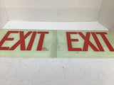 Star Bright Chicago Exit Sign 12" L x 8-1/2" W Lot Of 2