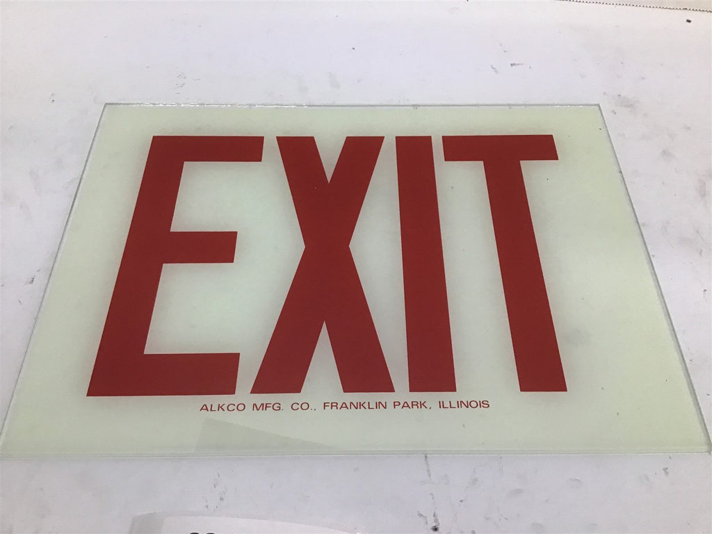 Alkco MFG CO Exit Sign