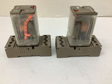 Kuhke UF3G-110VAC1 4A 250V On Base Lot Of 2