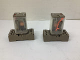 Kuhke UF3G-110VAC1 4A 250V On Base Lot Of 2