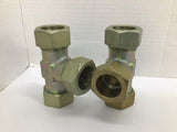 Voss FR6 L28 Coupling 1-1/8" Fitting Lot Of 2