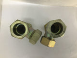 Voss FR6 L28 Coupling 1-1/8" Fitting Lot Of 2